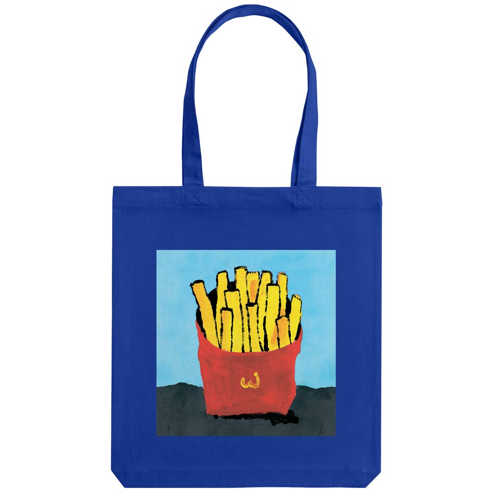 Холщовая сумка «Фри», ярко-синяя (Миниатюра WWW (1000))