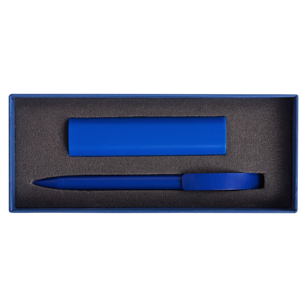 Набор Couple: аккумулятор и ручка, синий (Миниатюра WWW (1000))