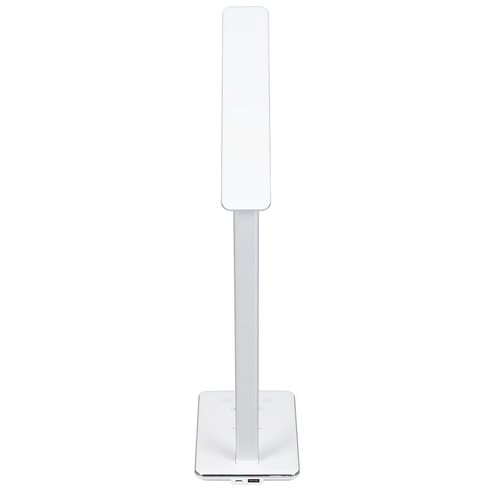 Настольная лампа с беспроводной зарядкой Power Spot, белая (Миниатюра WWW (1000))