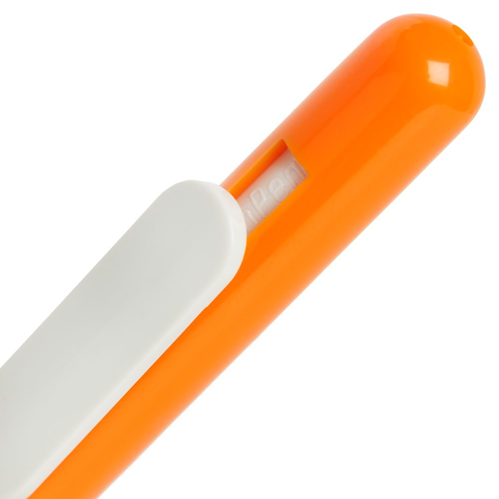 Ручка шариковая Swiper, оранжевая с белым (Миниатюра WWW (1000))