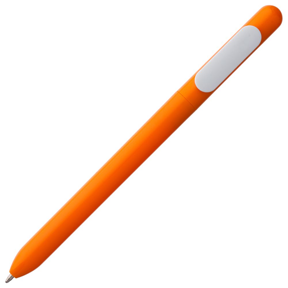 Ручка шариковая Swiper, оранжевая с белым (Миниатюра WWW (1000))