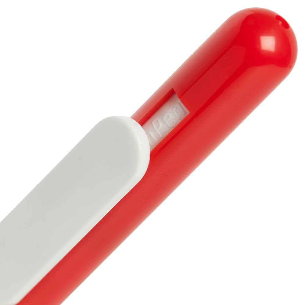 Ручка шариковая Swiper, красная с белым (Миниатюра WWW (1000))
