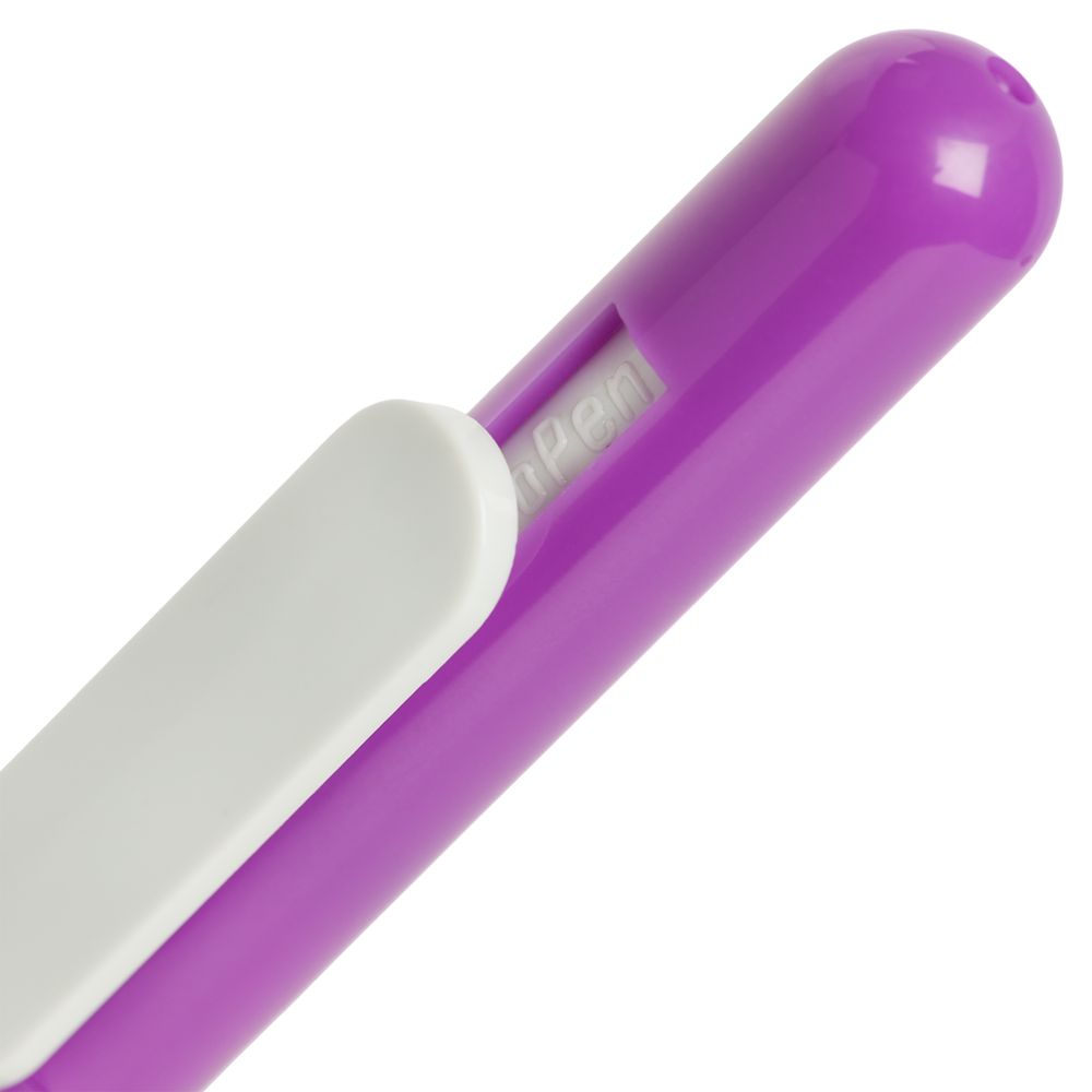 Ручка шариковая Swiper, фиолетовая с белым (Миниатюра WWW (1000))