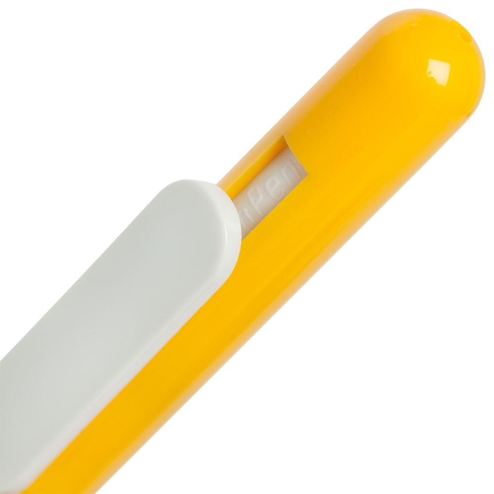 Ручка шариковая Swiper, желтая с белым (Миниатюра WWW (1000))