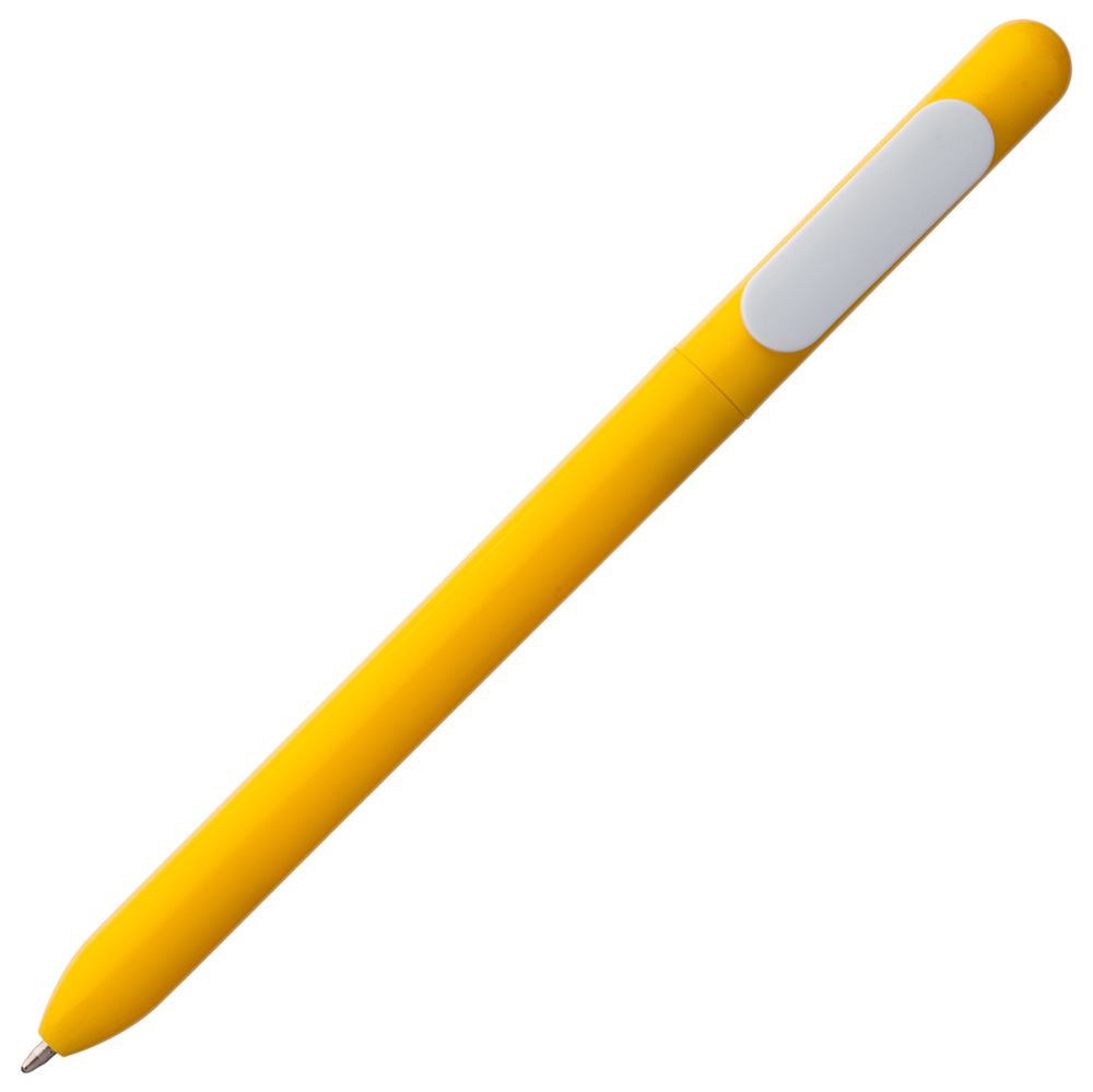 Ручка шариковая Swiper, желтая с белым (Миниатюра WWW (1000))