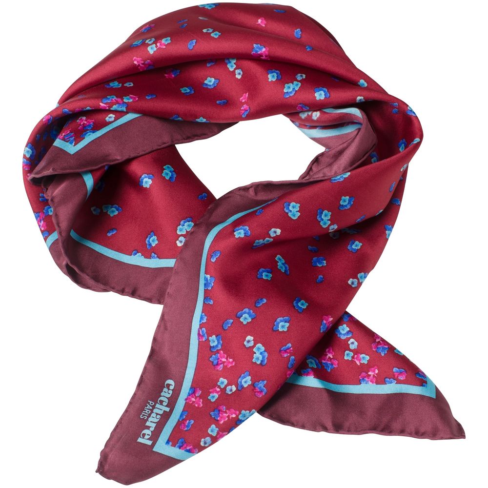 Платок Tourbillon Silk, бордовый (Миниатюра WWW (1000))