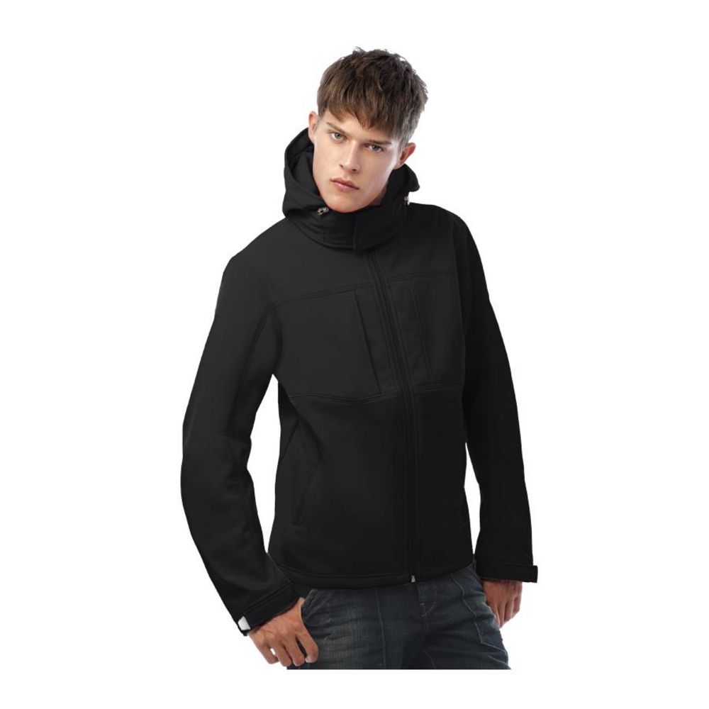 Куртка мужская Hooded Softshell черная (Миниатюра WWW (1000))