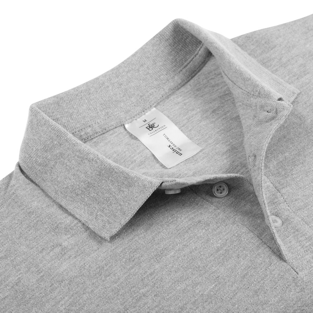 Рубашка поло Heavymill серый меланж (Миниатюра WWW (1000))