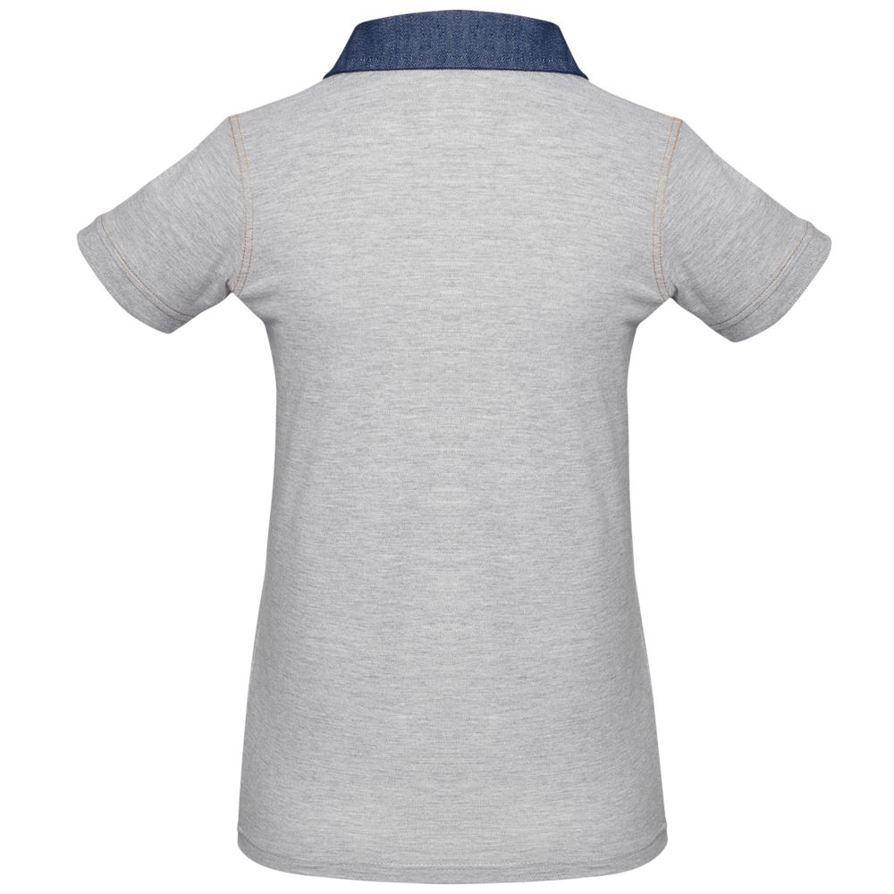 Рубашка поло женская DNM Forward серый меланж (Миниатюра WWW (1000))