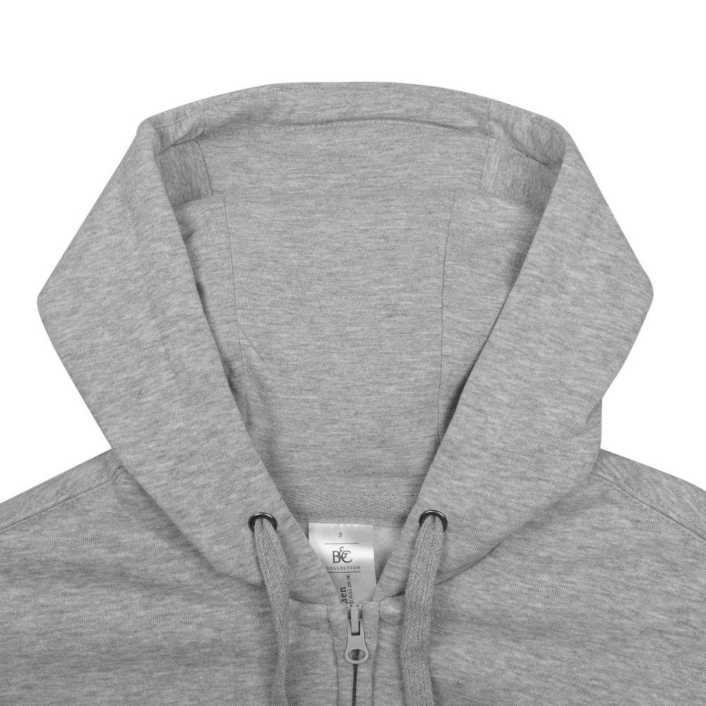 Толстовка мужская Hooded Full Zip серый меланж (Миниатюра WWW (1000))