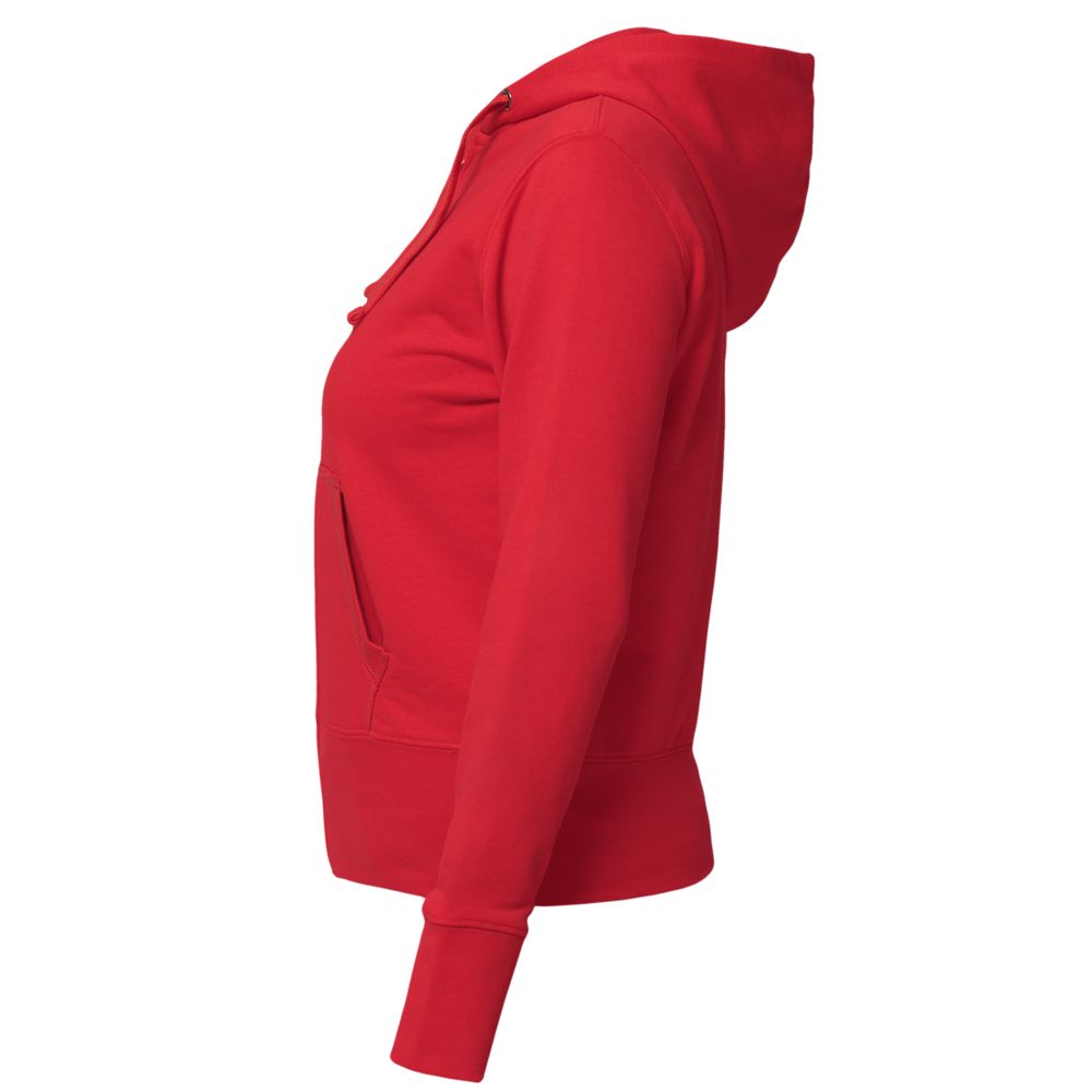 Толстовка женская Hooded Full Zip красная (Миниатюра WWW (1000))
